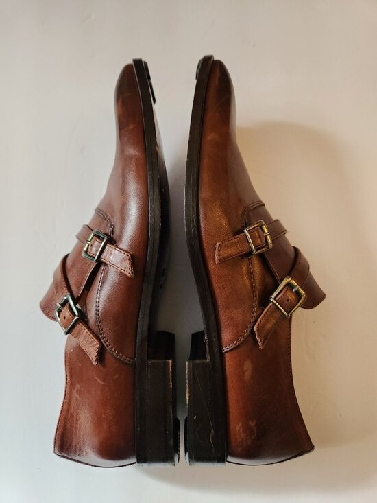 Mercanti fiorentini men\'s brown leather dress shoes size: 10M  made in Italy main image 9